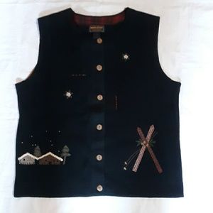 Woolrich winter holiday Christmas vest M